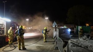 Brand in kledingcontainer Schagen