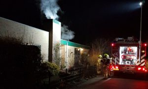 Brandje in schoorsteen Callantsoog