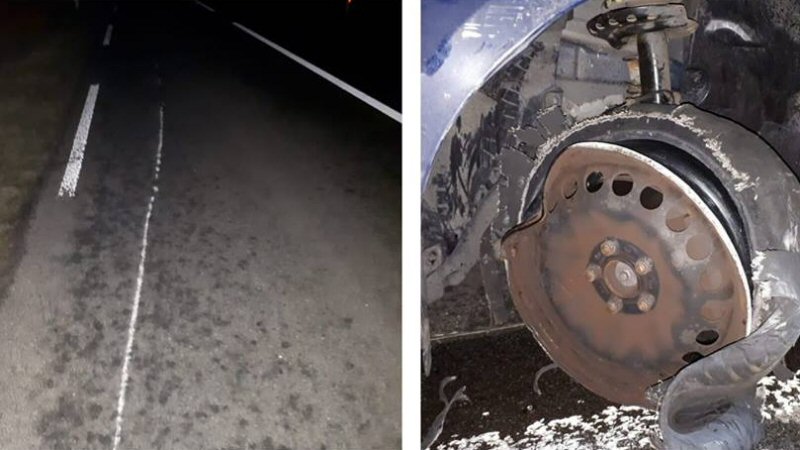 Dronken vrouw rijdt auto stuk op paal