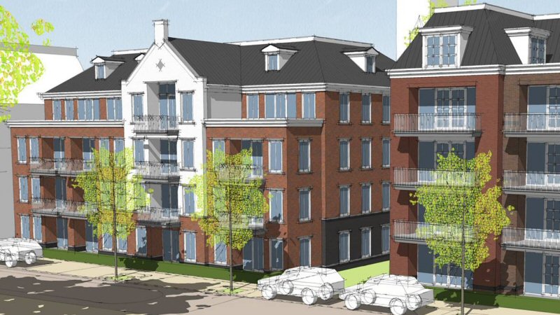 Vergunning voor appartementen aan de Laan