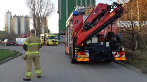 Man overleeft ongeluk Asfaltcentrale niet