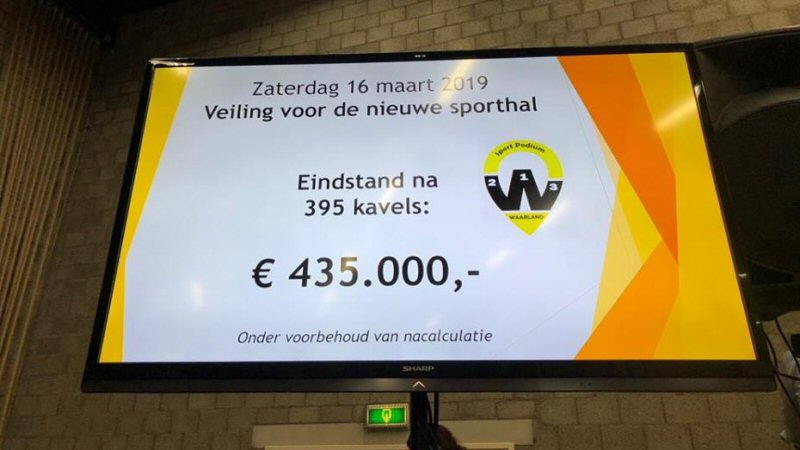 € 435.000,- voor Sporthal Waarland (update)