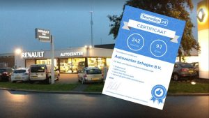 Autozenter scoort een 9,1