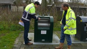 Ondergrondse afvalcontainers en papierbakken in ‘t Zand