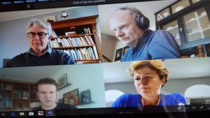 College Schagen vergadert via internet