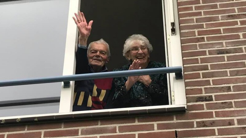 Toch nog beetje feest voor diamanten paar