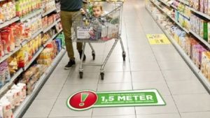 Run op gratis vloerstickers Zeeman