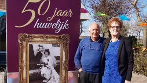 50 jaar getrouwd, feest op afstand