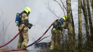 Natuurbrandje bij Schagerbrug