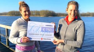 Fraaie cheque dankzij online yoga
