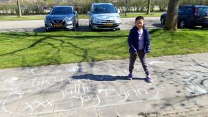 Een tekening in plaats van een knuffel