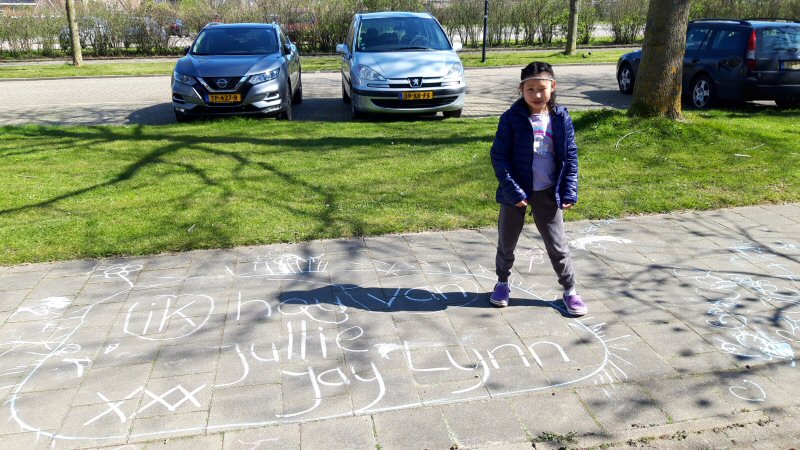Een tekening in plaats van een knuffel