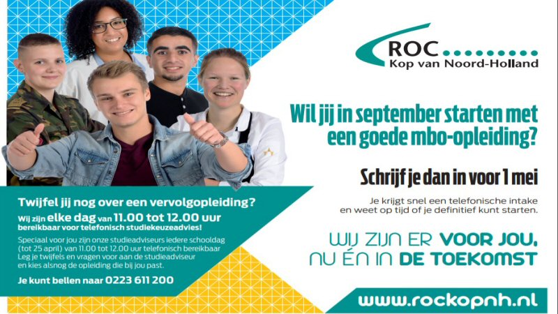 Telefonisch studieadvies en inschrijving ROC