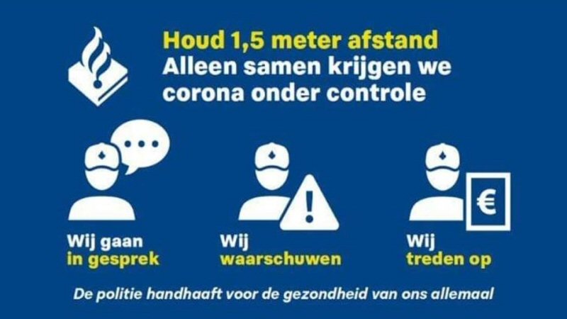 Boetes jongeren voor overtreden coronaregels