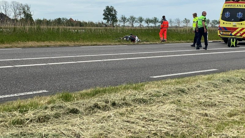 Motorrijder zwaar gewond op N249 (Update)