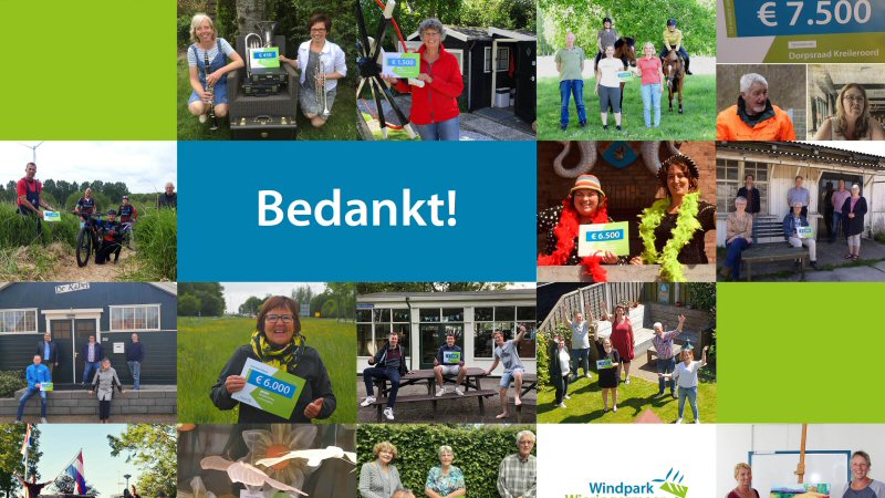 Windpark Wieringermeer selecteert 20 projecten