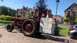 Protesteren op de trekker in Schagen