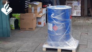 250 liter aceton in schuur Callantsoog