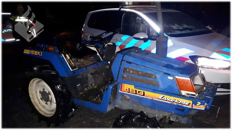 Tractordief op heterdaad betrapt