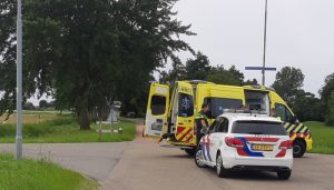 Auto in botsing met fiets in Sint Maarten