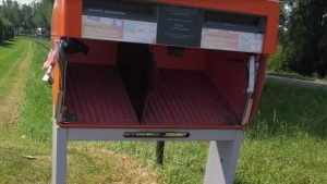 Brievenbus aangereden, dader spoorloos