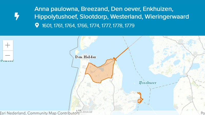 Stroomstoringen in Hollands Kroon (Update)