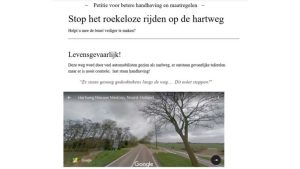 Petitie voor veilige Hartweg
