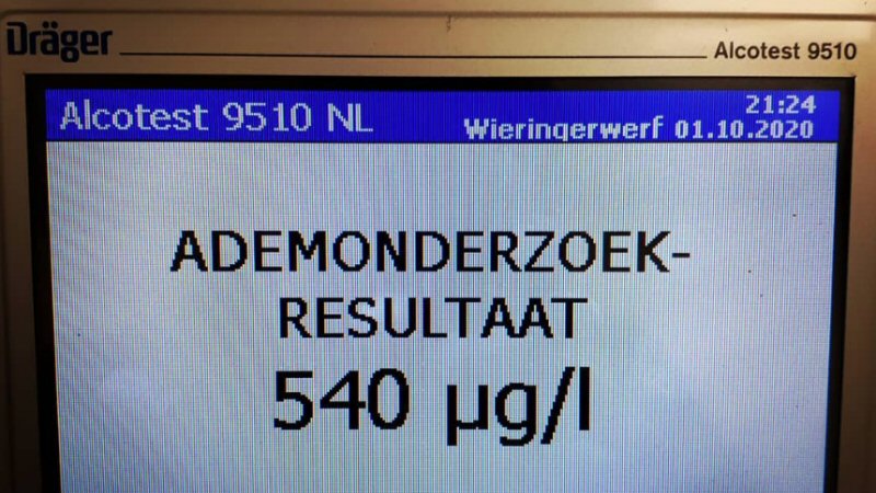 Met flinke slok op achter het stuur