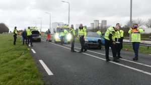 Frontale botsing op N9 bij ‘t Zand
