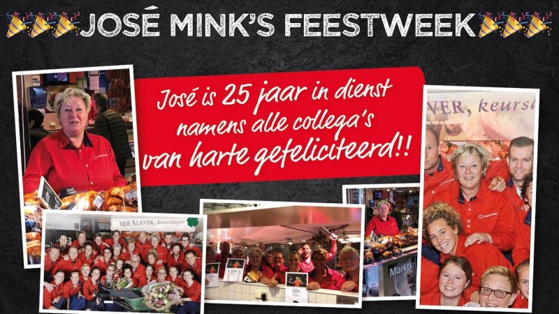 José al 25 jaar bij Klaver
