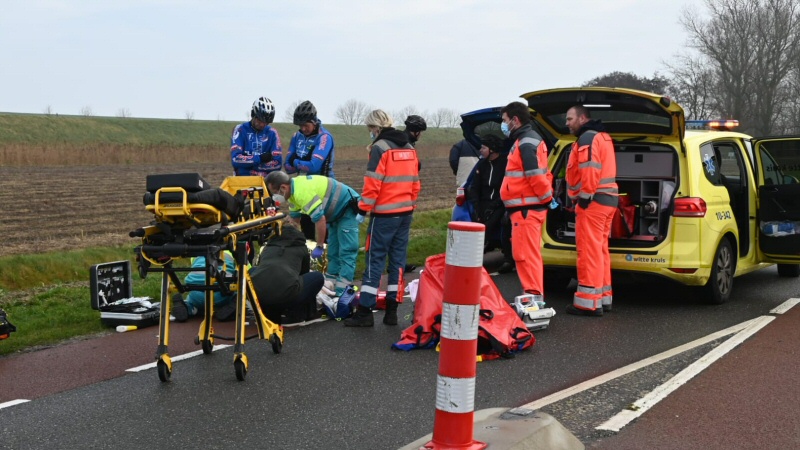 Wielrenner gewond in Breezand