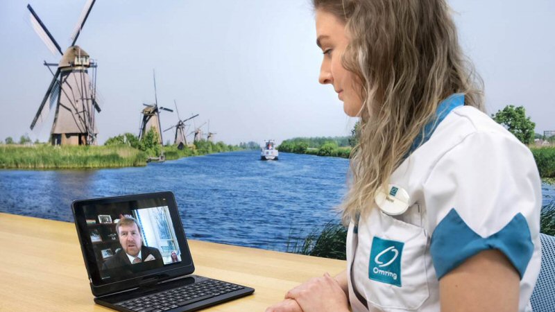 Koning bezoekt Omring digitaal