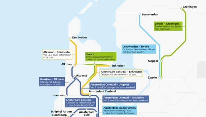 Volgend jaar minder treinen in de kop