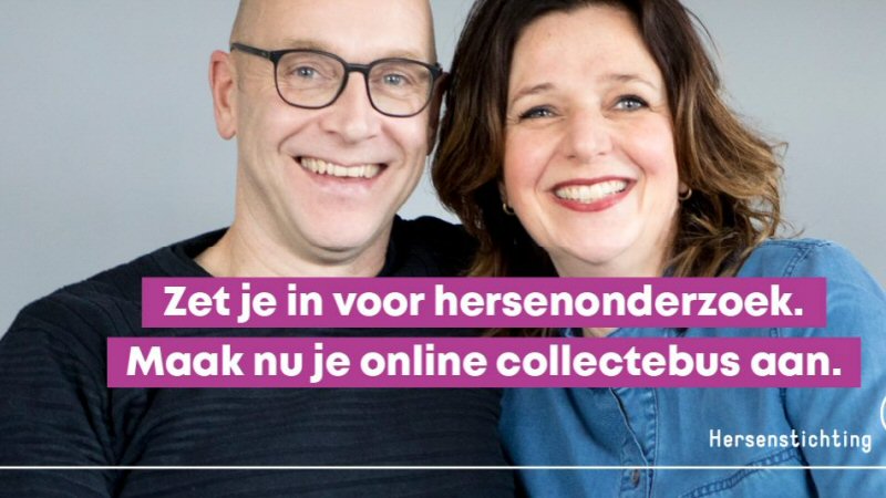 Online collectebus voor Hersenstichting