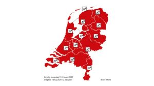 Code rood: teststraten tot 11.00 uur dicht