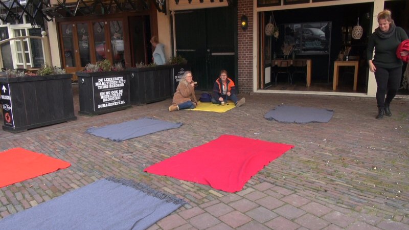 Geen terras, wel picknick
