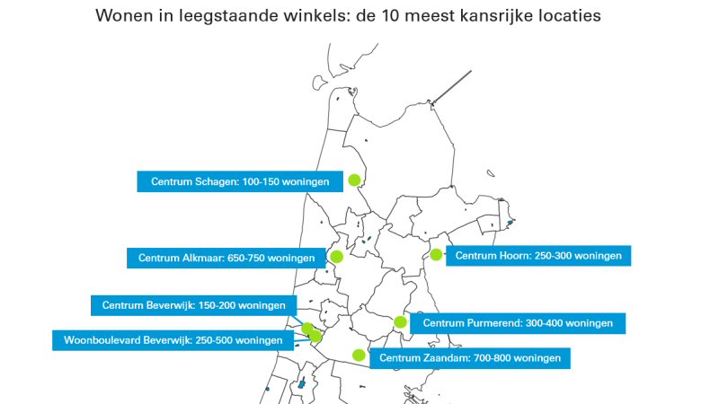 Lege winkels ombouwen tot woningen