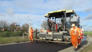 Groot onderhoud wegen in gemeente Schagen