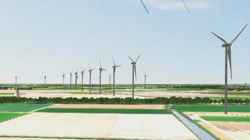 Rode lampen op windmolens niet continu aan