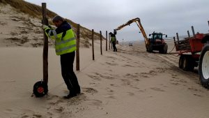 Paaltjes moeten duinen beschermen