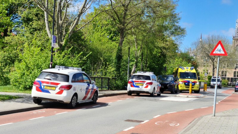 Meisje na aanrijding met schrik vrij