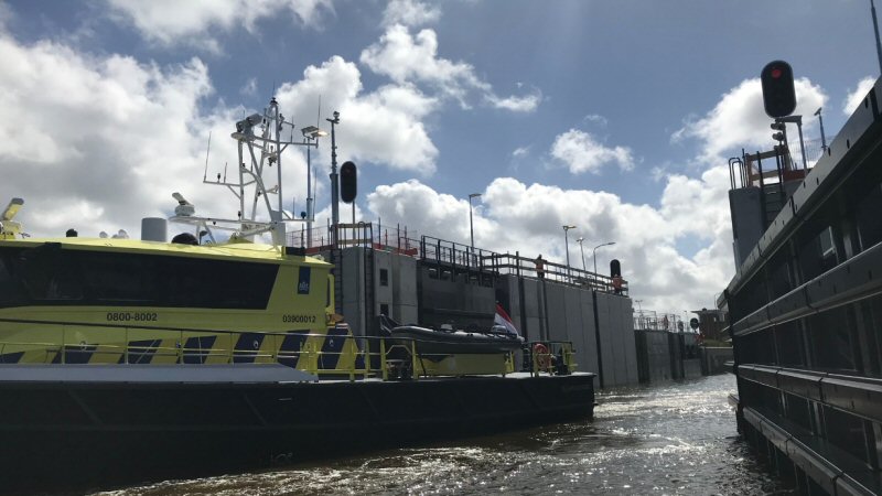 Stevinsluizen Den Oever weer open