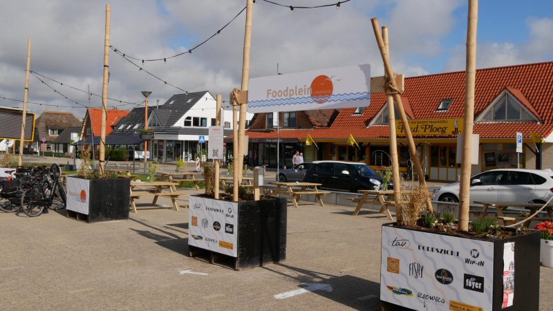 Plein Callantsoog één groot gezamenlijk terras