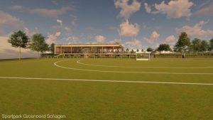 Multifunctioneel clubgebouw op Groenoord