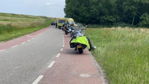 Motorrijder gewond bij val