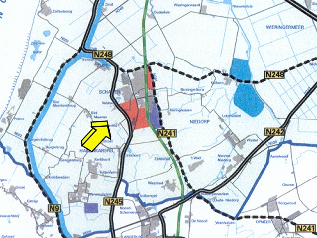 100 km/u weg langs Schagen