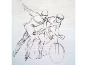 Bronzen beeld voor Warmenhuizen …..