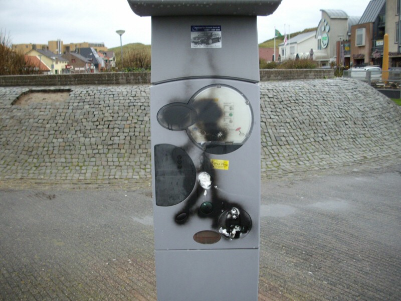 Parkeerautomaten Callantsoog gesloopt