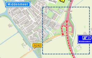 Nachtelijke afsluiting A7 tussen Middenmeer en Medemblik