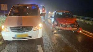 Drie auto’s op elkaar bij Westerland
